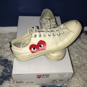 Comme des Garcons Low-Top Converse Sneakers